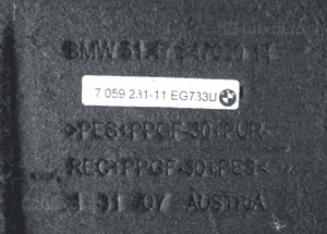 Podloga wykladzina bagaznika bmw E87 7059231 2