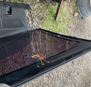 MERCEDES E 207 coupé szyba tył tylna  przednia 4