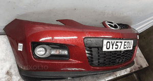 Zderzak przód przedni mazda CX-7 CX70 32V bordo bordowy pdc czujniki halogeny 4