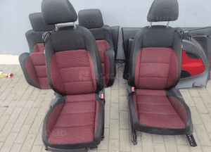 Vw eos fotele kanapy siedzenia boczki komplet grzane europa 1