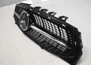 Mercedes cla W118 A118 grill atrapa diament czarny 4
