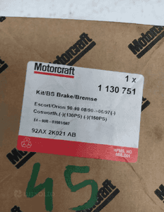 Ford escort orion klocki hamulcowe przód przednie nowy oryginał 9