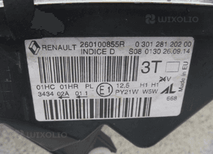 Renault captur lampa prawa lewa oryginał europa 260105066R   260100855R 8
