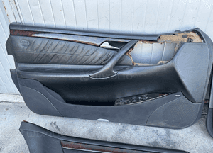 mercedes cl 215 boczek skóra tapicerka drzwi przód tył boczki 2