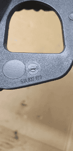 Głośnik drzwi osłona lusterka lewa Skoda Rapid 5JA837973B 6