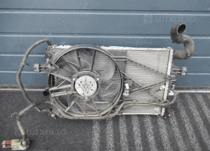 Komplet chłodnica wody klimatyzacji wentylator opel astra g ii 2 2.2 16V benzyna 1998-2009 5