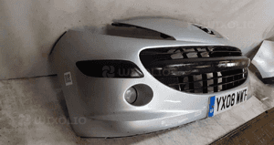 Zderzak przód przedni do peugeot 207 halogen ezrc srebrny 4