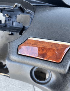 Mercedes R 251 konsola deska kokpit oryginał czarna antracyt kratka dekor panel poduszka air bag 10