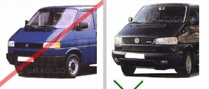 Lampy reflektory do  vw T4 bus od 1996 do 2003 roku  daylight H1 gratis 5