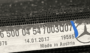 Pas przedni chlodnice komplet mercedes a W176 2.2 9