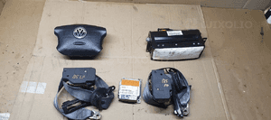 Zaślepka konsoli poduszki pasy AIRBAG zestaw naprawczy VW Passat B5 7