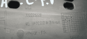 Osłona poszycie słupka prawa Opel Zafira C 13289754 6
