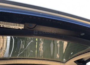 Mercedes SL 230 dach srebrny szyba słupek  siłownik poszycie słupek zawias siłownik 3