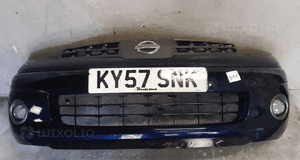 Zderzak przód przedni do nissan note halogeny granat granatowy 1