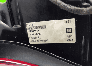 Lampa prawa tył tylna błotnika opel astra iv j gtc 13281266 2012-15 lift eu 6