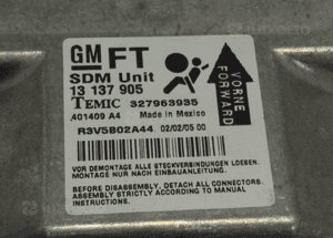 Opel Astra H sensor airbag poduszek 13137905 3