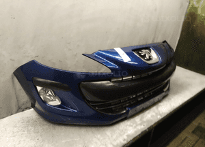Zderzak przód przedni peugeot 308 kpld granat granatowy halogeny 5