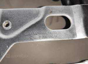 Bmw 7 F01 F02 zawiasy zawias maski lewy prawy biały komplet oryginał bdb 8