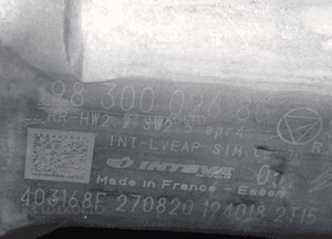 Mechanizm podnośnik szyb prawy tył peugeot 2008 ii 9830002680 2