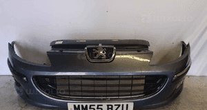 Zderzak przód przedni peugeot 407 ezwd szary halogeny 1