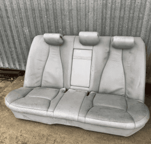 MERCEDES S 220 fotel kanapa szara skóra grzane wen 1