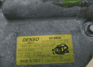 Fiat 500 sprężarka klimatyzacji 5A7875200-51747318 6