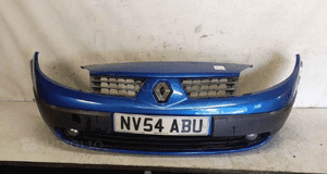 Zderzak przód przedni do renault grand scenic 2 ii  TEI45 niebieski halogeny 1