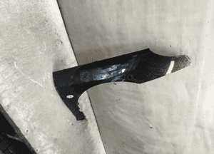 BŁOTNIK PRAWY PRZEDNI PRZÓD do peugeot 407 EXLD EXL CZARNY 2