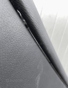 mercedes cl 216 boczek tapicerka drzwi dekor panel czarna skora Harman ambiente led 6