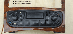 MERCEDES C 203 CLK 209 panel ramka radia navi siedzeń awaryjnych 18