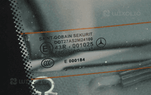Dach zawiasy szyba 744 mercedes sl R230 03 6