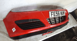 Zderzak przód przedni do opel astra h 3 iii Y547 czerwony 4