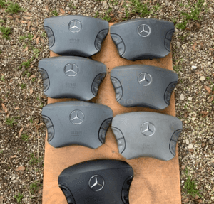 MERCEDES s 220 cl 215 poduszka air bag kierowcy szara czarna klawisze 1