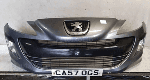 ! ZDERZAK PRZÓD PRZEDNI PEUGEOT 308 KTH SZARY HALOGENY 5