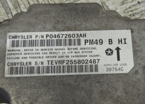 sensor AIRBAG Jeep Patriot Dodge Caliber 2