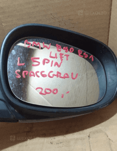 Lusterko lewe lewa lewy  spacegrau srebrny srebrne  5 pin bmw E90 E91 seria 3  lift fl 2