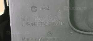 Schowek pasażera Europa VW Golf V Plus 5M1857097 6