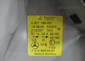 Lampa prawa lewa przednia mercedes vaneo W414 5