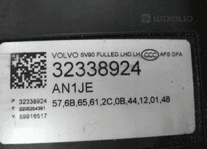 Volvo S90 V90 bdb 32338924 lampa przednia lewa 10