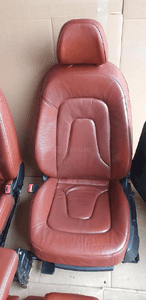Fotele kanapa boczki komplet czerwona skóra Audi A4 B8 Kombi 2