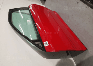 Drzwi przód przednie lewe audi A3 8P 3D 3 drzwi hb LY3J czerwone 4