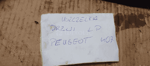 Uszczelka drzwi lewy przód przednia lewa Peugeot 407 6
