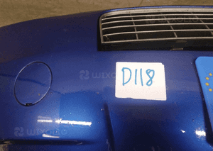 Fiat grande punto zderzak przód przedni 498 niebieski 3