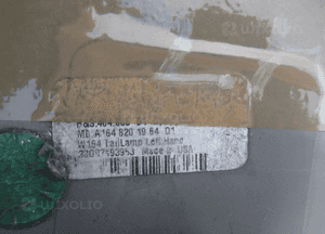 Lampa tylna tył lewa mercedes ml W164 2005-2008 18