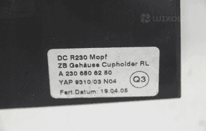 Uchwyt na kubek A2306806250 mercedes sl R230 02- 5