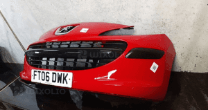Zderzak przód przedni do peugeot 207 kkn czerwony 3