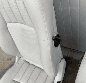 MERCEDES C 203 fotel PRAWY szara skóra idealne jak nowy 4