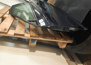 Drzwi przód przedni lewe audi A3 8P 3D 3 drzwi hb LZ5J granat granatowe 3