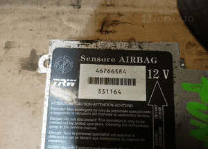 Zaślepka konsoli poduszki pasy AIRBAG zestaw naprawczy Fiat Punto II 8