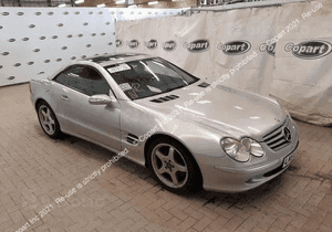 Maska Zderzak Reflektory Błotniki Wzmocnienie Belka Pas Przedni Lampy Mercedes SL500 SL350 R230 4